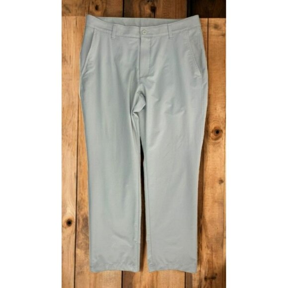 Under Armour Mens Beige Polyester Casual Golf Chinos 36x30 - Picture 1 of 6